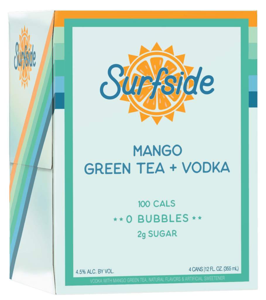 SURFSIDE MANGO GREEN TEA 12OZ 4PK