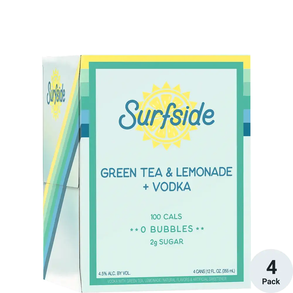SURFSIDE GREEN TEA LEMONADE 12OZ 4PK