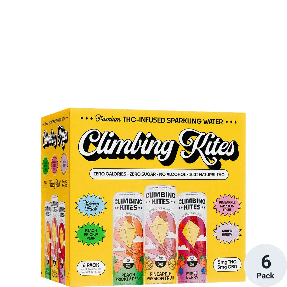 CLIMBING KITES THC 10MG VRTY 6PK 12OZ
